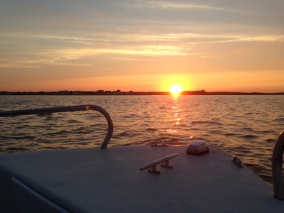 The sun sets over Barnegat Bay in Brick, N.J. (Photo: Daniel Nee)