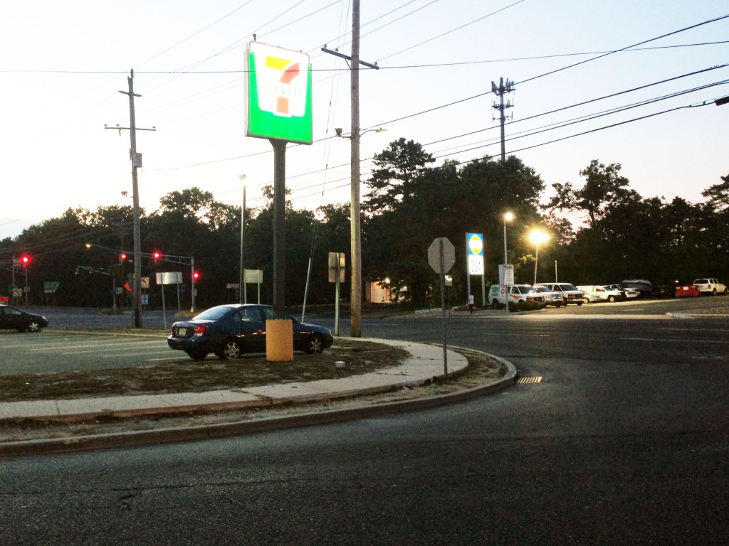 Burnt Tavern Road at Burrsville Road in Brick, where a project to expand interchange 91 of the Garden State Parkway is slated to begin Oct. 2014. (Photo: Daniel Nee)