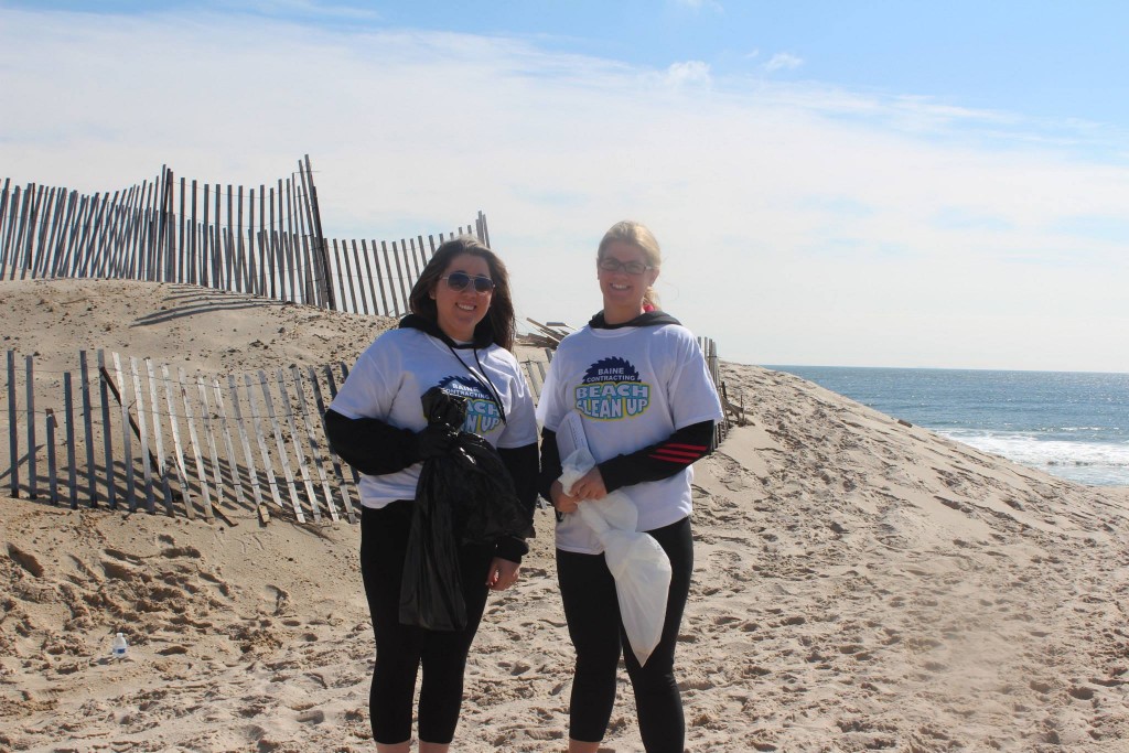A beach clenaup in April 2014 on Brick Beach I. (Photo: Baine Contracting)