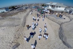 A beach clenaup in April 2014 on Brick Beach I. (Photo: Baine Contracting)