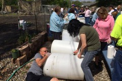 Members of the Visitation Relief Center's "Eco Warriors of Brick" participating in a cleanup project. (File Photo)