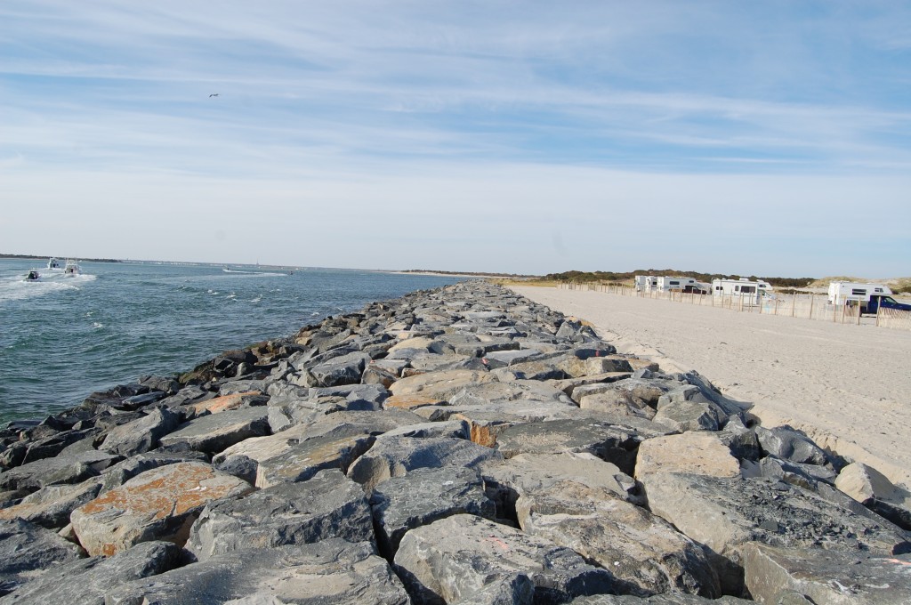 The north jetty of Barnegat Inlet at Island Beach State Park. (Photo: Daniel Nee)