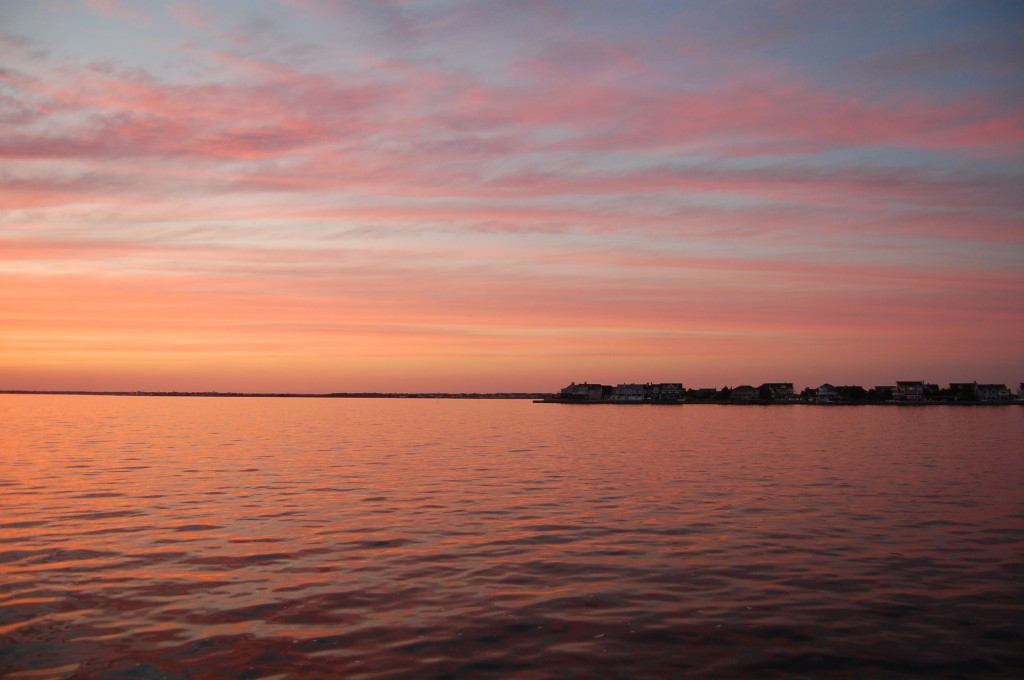 The Nov. 9, 2014 sunset over Barnegat Bay in Brick, N.J. (Photo: Daniel Nee)
