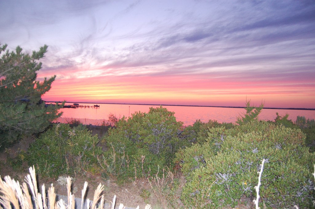 The Nov. 9, 2014 sunset over Barnegat Bay in Brick, N.J. (Photo: Rachael Bowen)