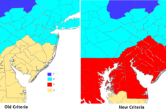 Criteria for a winter storm watch or warning to be issued prompted by a 12-hour forecast. (Credit: NWS)