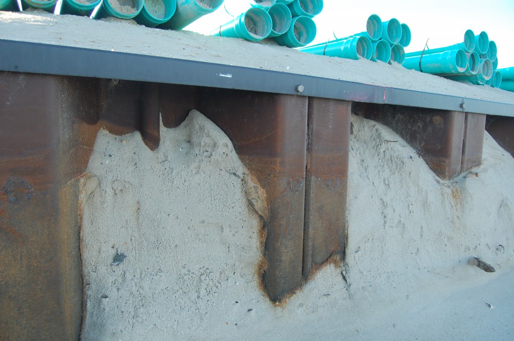 Beach erosion in Brick Township, N.J. following the Dec. 10, 2014 nor'easter. (Photo: Daniel Nee)