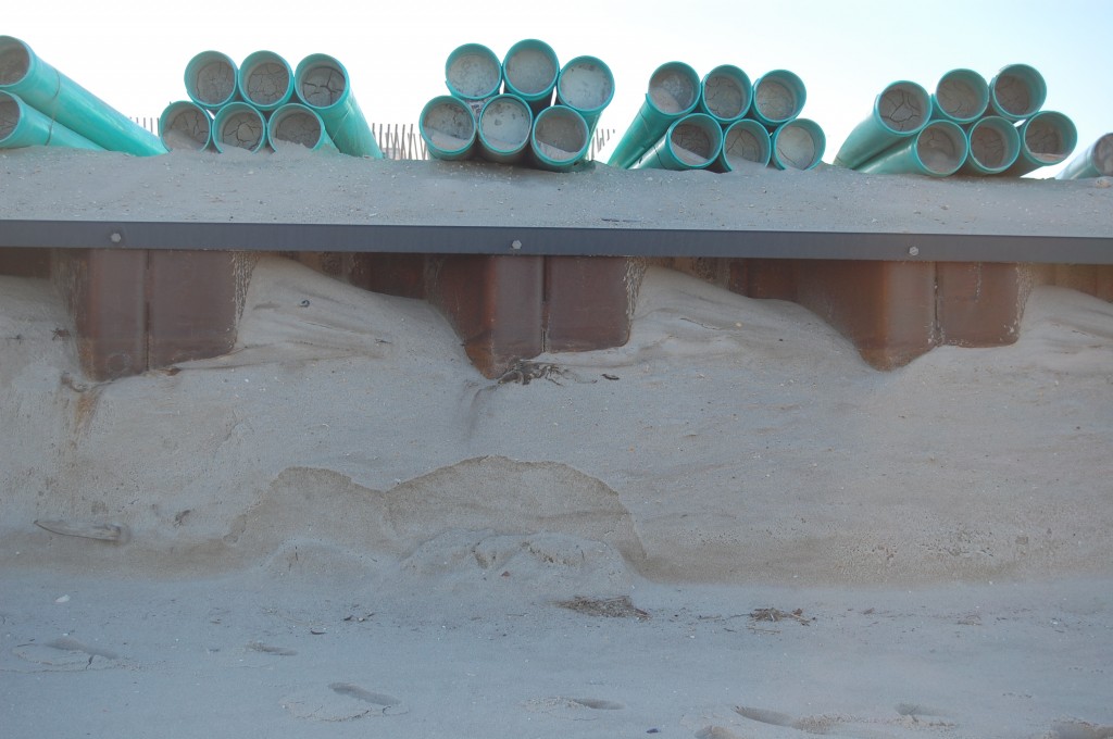 Beach erosion in Brick Township, N.J. following the Dec. 10, 2014 nor'easter. (Photo: Daniel Nee)