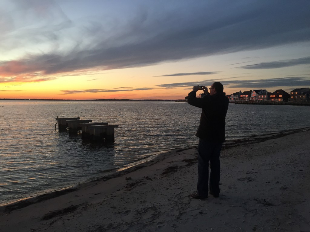 Sunset over Barnegat Bay, Dec. 29, 2014. (Photo: Rachael Bowen)