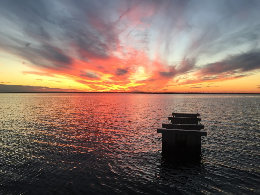 Sunset over Barnegat Bay, Dec. 29, 2014. (Photo: Rachael Bowen)