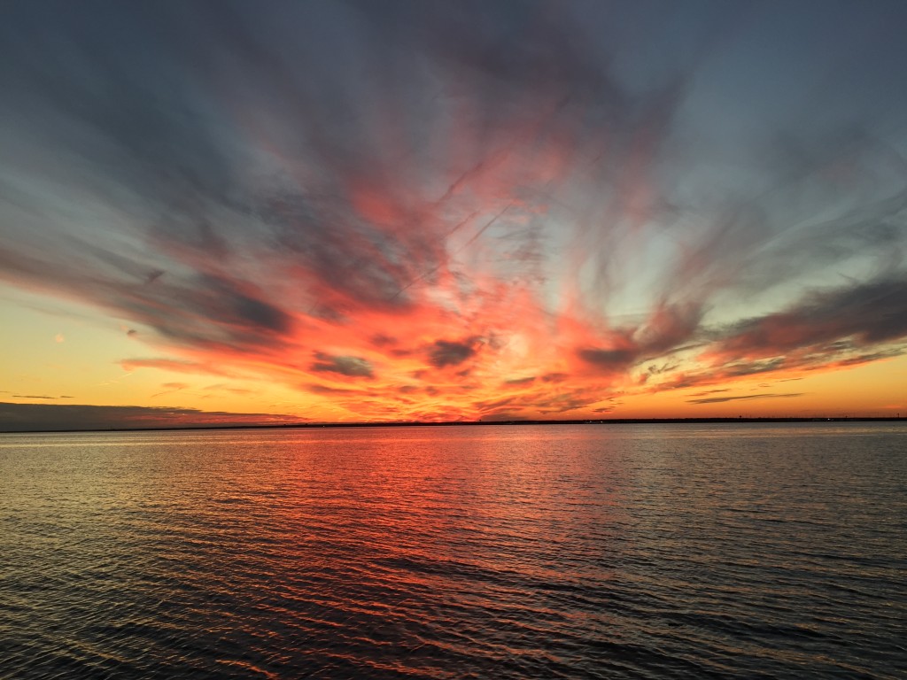 Sunset over Barnegat Bay, Dec. 29, 2014. (Photo: Daniel Nee)
