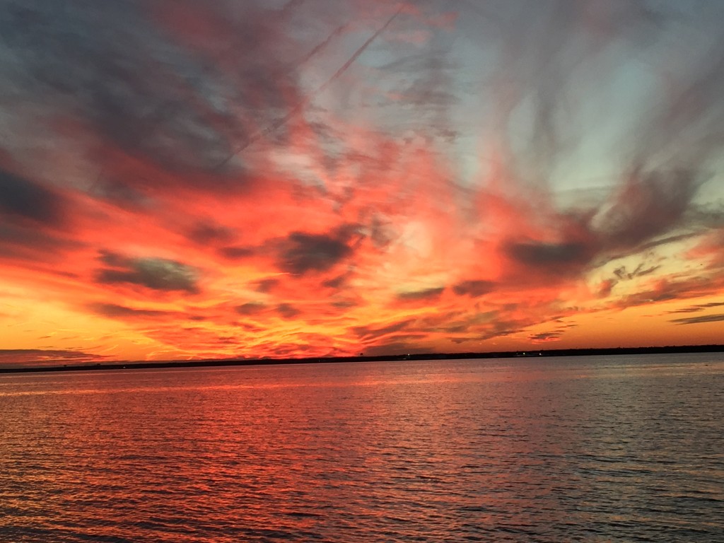 Sunset over Barnegat Bay, Dec. 29, 2014. (Photo: Daniel Nee)