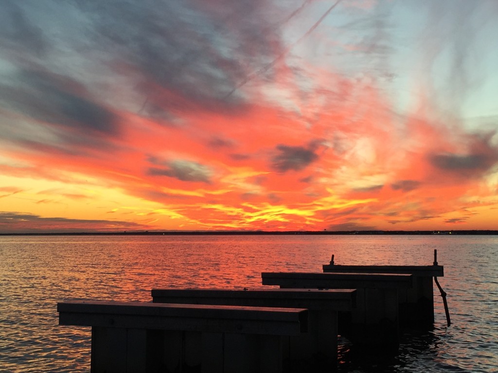 Sunset over Barnegat Bay, Dec. 29, 2014. (Photo: Daniel Nee)