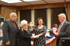 Councilwoman Heather deJong is sworn in as council vice president. (Photo: Daniel Nee)
