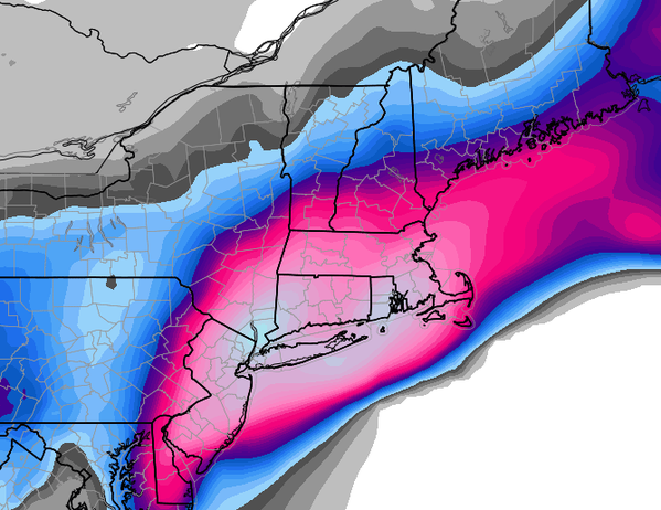 EURO forecast model, Jan. 25, 2015. (Photo: NWS)