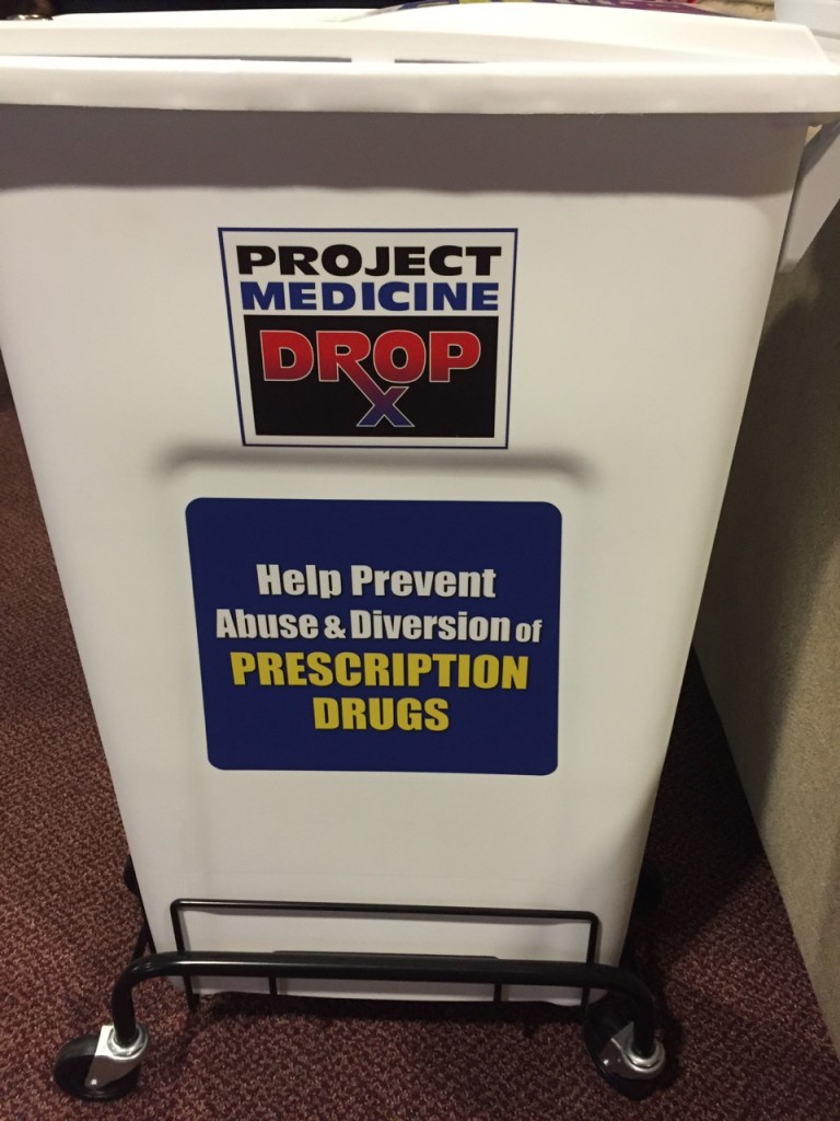 Brick middle school students and Brick police officers teamed up for a collection of unused prescription drugs. (Photo: Brick Twp. Police)