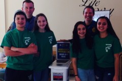 Brick middle school students and Brick police officers teamed up for a collection of unused prescription drugs. (Photo: Brick Twp. Police)