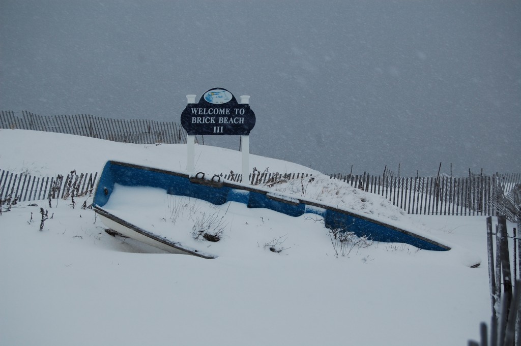 Brick Beach III during the March 5, 2015 snow storm. (Photo: Daniel Nee) Click to expand.