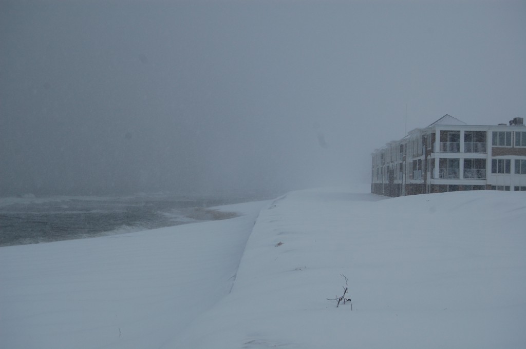 Brick Beach III during the March 5, 2015 snow storm. (Photo: Daniel Nee) Click to expand.