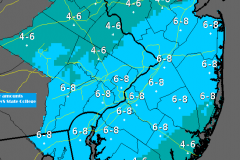Snowfall totals for March 4-5, 2015. (Credit: NWS)