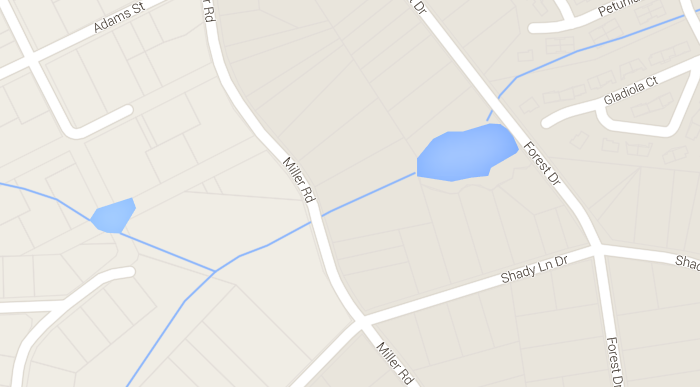 The area where Miller Road will be closed in Lakewood. (Credit: Google Maps)