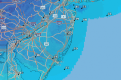 Chilly overnight lows will plague the Shore area through the weekend. (Credit: NWS)