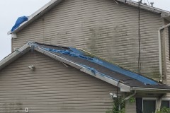 A home on South Beverly Drive in Brick, exposed to the elements. (Photo: Daniel Nee)