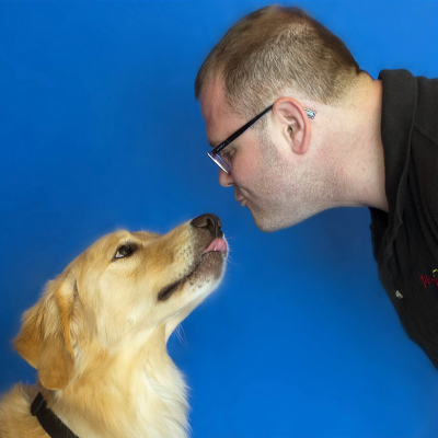 U.S. Army Vet Adam Campbell and Kenan, his service dog. (Photo: Adam Campbell)