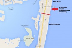 A map of where a victim died, and was later found, in Mantoloking and Bay Head. (Credit: Ocean County Prosecutor's Office)
