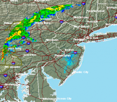 Radar, 5:31 p.m., July 9, 2015 (Credit: NWS)