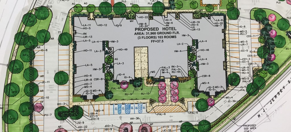 A proposed hotel, apartment and retail complex in Brick, N.J. (Photo: Daniel Nee)