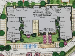 A proposed hotel, apartment and retail complex in Brick, N.J. (Photo: Daniel Nee)