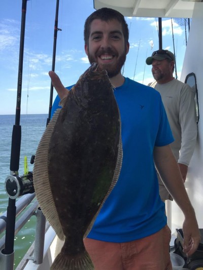 A nice doormat fluke caught on the Jamaica II this week. (Credit: Jamaica II Crew)
