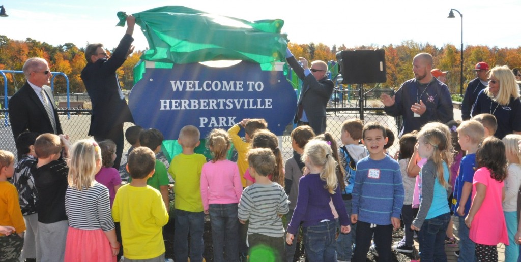 Herbertsville Park ribbon cutting. (Photo: Brick Twp.)