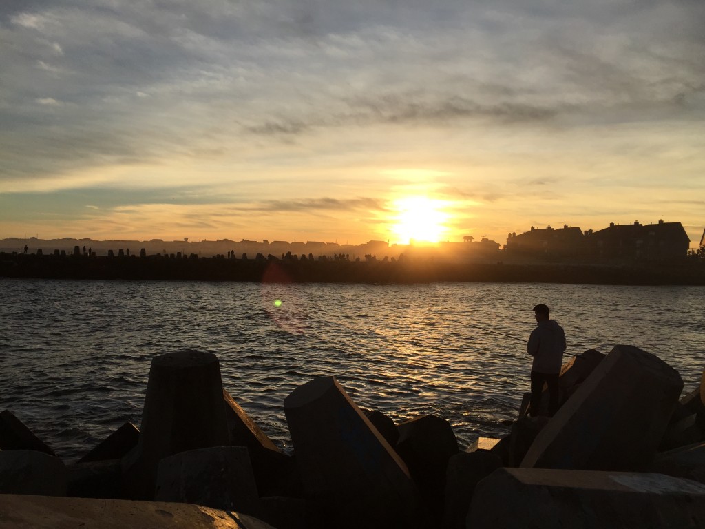 Warm fall fishing at Manasquan Inlet. (Photo: Daniel Nee)