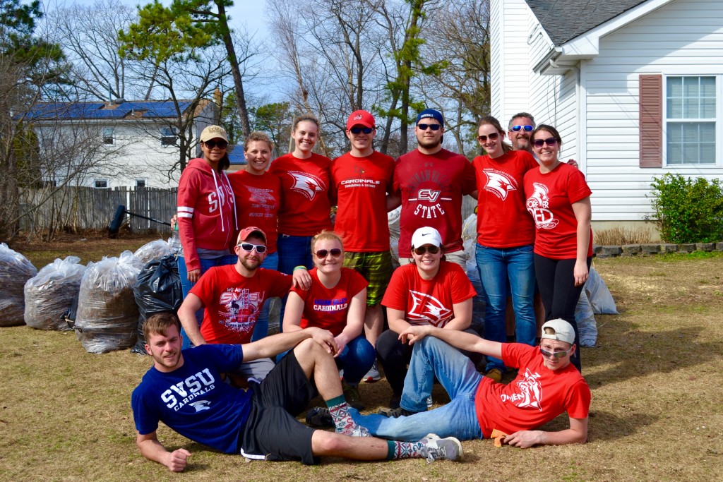 Students on spring break headed to Ocean County to volunteer with Habitat for Humanity. (Supplied Photo)