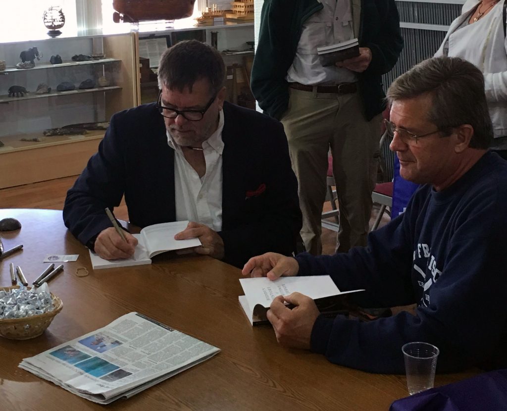 Steve Nagiewicz signing books at New Jersey Maritime Museum in Beach Haven. NJ (Photo: Capt. Steve Nagiewicz)