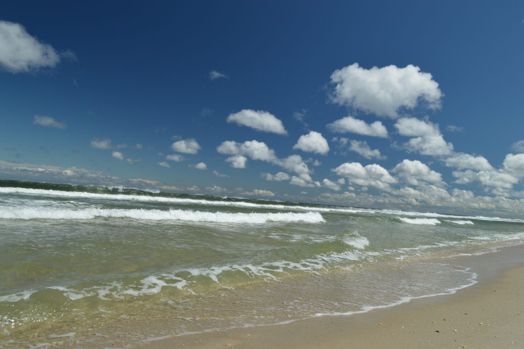 A storm moves out into the Atlantic Ocean, as seen in Normandy Beach. (Photo: Daniel Nee)
