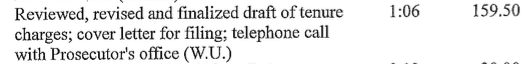 A portion of a legal bill showing potential action against suspended Superintendent Walter Uszenski. (Shorebeat)