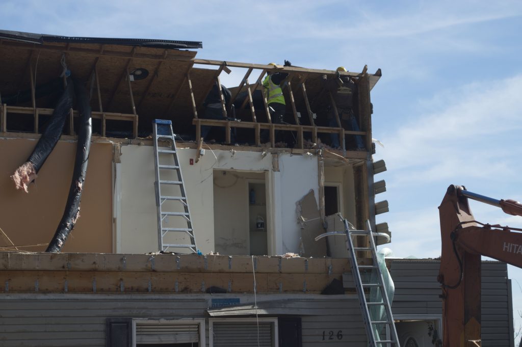 The home at 126 South Beverly Drive is demolished. (Photo: Daniel Nee)