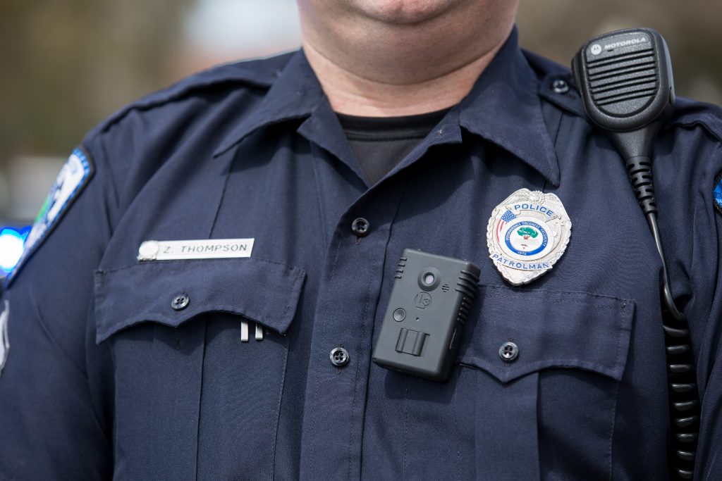 Body cameras worn by North Charleston, S.C. police. (Credit: Ryan Johnson/ Wikimedia)