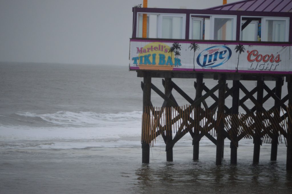 Martell's Tiki Bar following the Jan. 23, 2017 nor'easter. (Photo: Daniel Nee)