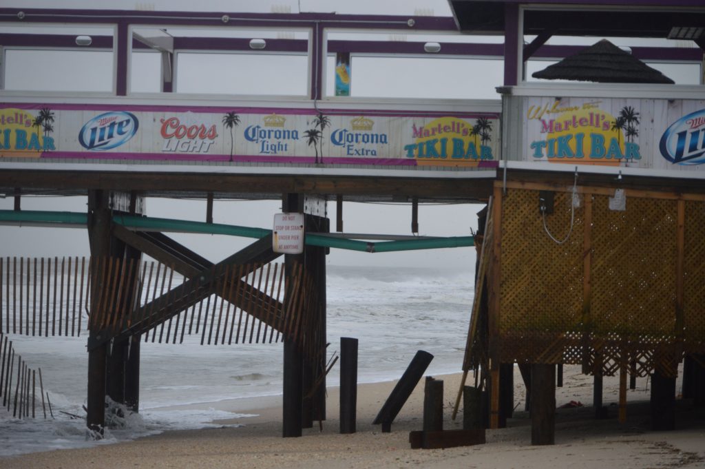 Martell's Tiki Bar following the Jan. 23, 2017 nor'easter. (Photo: Daniel Nee)