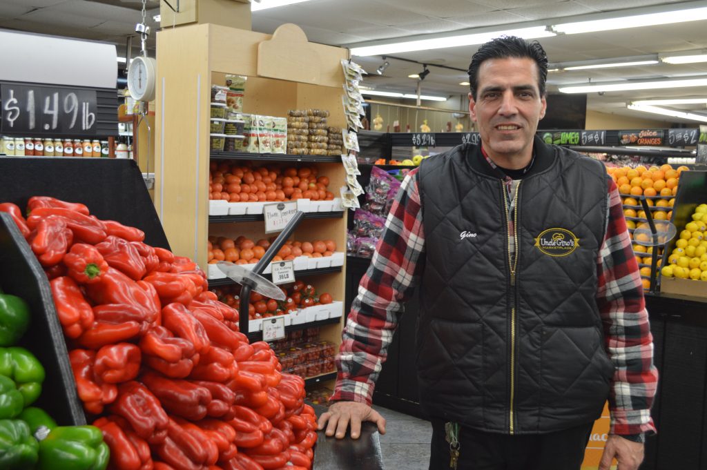 Gino Palummo at his store in Brick, Uncle Gino's Market. (Photo: Daniel Nee)