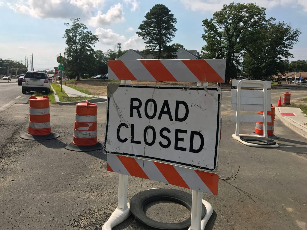 A yet-to-be-opened entrance to the Garden State Parkway at interchange 91 in Brick. (Photo: Daniel Nee)