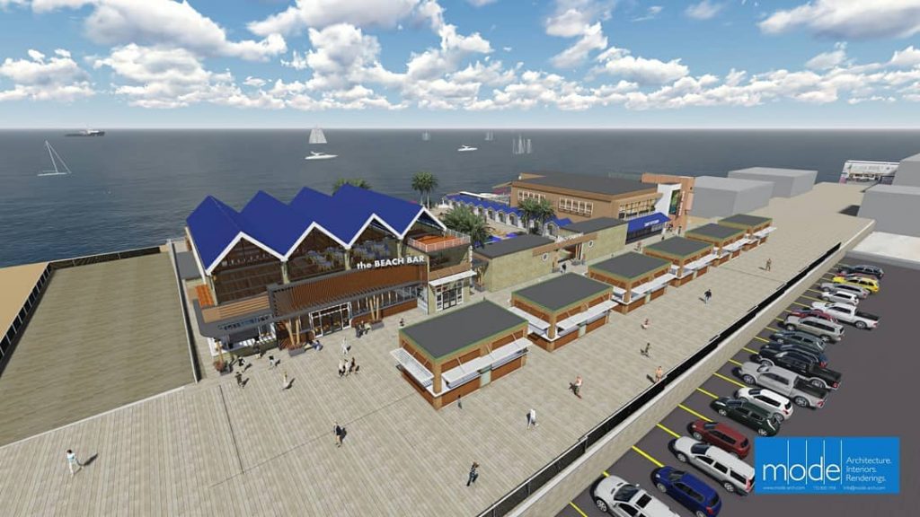 A rendering of the Beach Bar, recently approved by the Seaside Heights planning board. (Credit: MODE Architects)