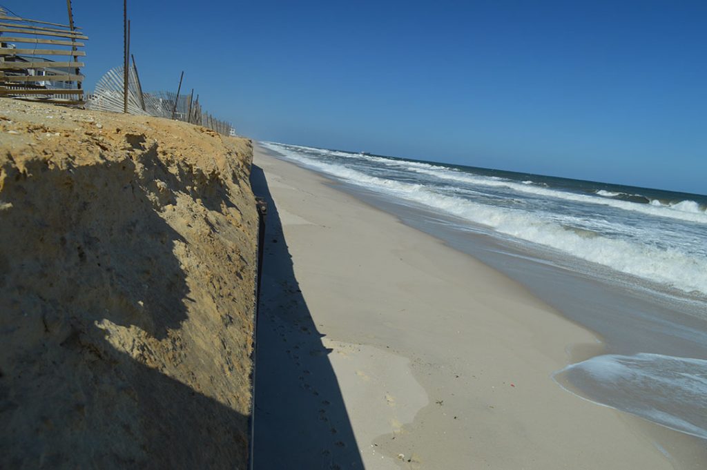 Brick's oceanfront following nor'easters, March 27, 2018. (Photo: Daniel Nee)