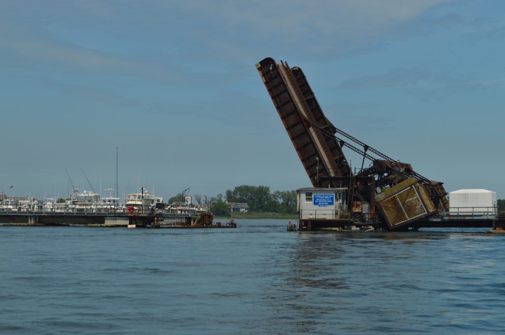 The NJ Transit rail bridge over the Manasquan River. (Photo: Daniel Nee)