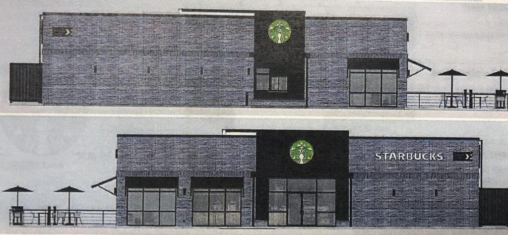 The rendering of a proposed Starbucks location in Brick Township. (Photo: Daniel Nee)