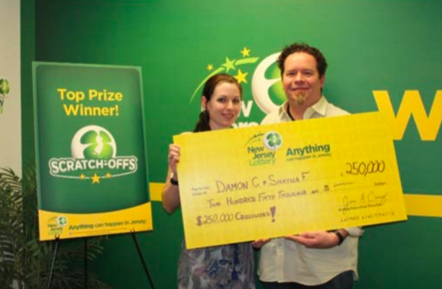 Damon Cherico and Shayna Flanders of Brick. (Photo: NJ Lottery)