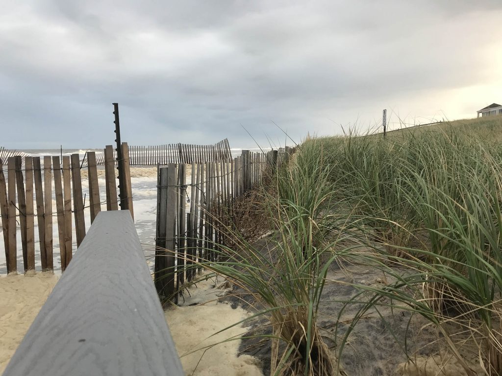 Brick Beach III during the Oct. 10, 2019 nor'easter. (Photo: Daniel Nee)